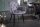 Chaise de salle à manger Gris Noir Velours Métal Chesterfield