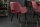 Chaise de salle à manger avec accoudoirs Rouge Noir Or Rétro Velours