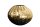 Vase métal rond Ø 30 cm martelé en or fait main