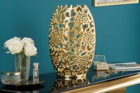 Vase décoratif en métal doré H : 38...