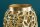 Vase décoratif en métal 64 cm de haut en or fait main PAULA