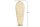 Vase décoratif en métal 64 cm de haut en or fait main PAULA
