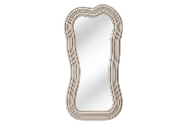 Miroir mural Moderne Greige H : 100 cm design asymétrique