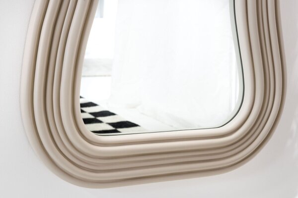 Miroir mural Moderne Greige H : 100 cm design asymétrique