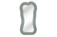 Grand miroir mural H : 100 cm cadre asymétrique vert