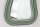 Grand miroir mural H : 100 cm cadre asymétrique vert