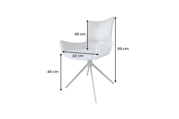 Chaise de bureau Gris Noir en tissu Métal Rétro sans roulettes