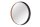 miroir mural en bois rond Ø 70 cm fait main noir nature