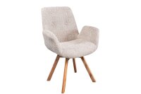 Chaise de salle à manger Bouclé Bois en...