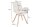 Chaise de salle à manger Bouclé Bois en Beige Naturel Scandinave