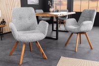 Chaise de salle à manger Gris Scandinave en bois...