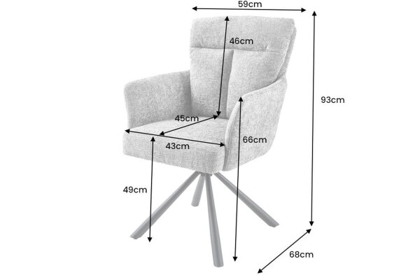 Chaise de bureau pivotante en jaune noir sans roulettes en tissu métal