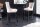 Tabouret de bar avec dossier en beige noir Chesterfield tissu bois
