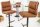 Chaise de comptoir réglable en hauteur pivotante Marron Noir