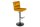 Chaise de bar pivotante réglable en hauteur velours métal jaune noir