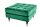 Pouf velours vert L : 80 cm Design rétro SOPHIA