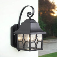 Lampe dextérieur noire Rustique IP44...