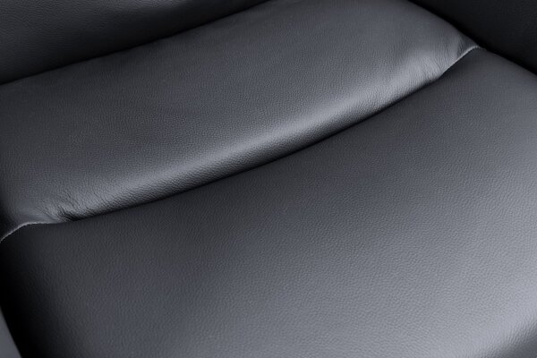 Chaise de bureau cuir tissu métal pivotant anthracite noir