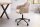 Chaise de bureau réglable en hauteur Housse en velours crème beige
