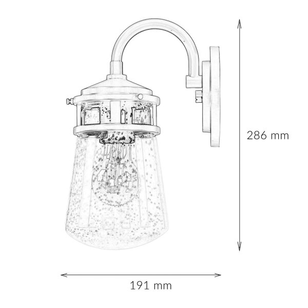 Applique extérieure IP44 Maritim résistant aux intempéries BRADLEY