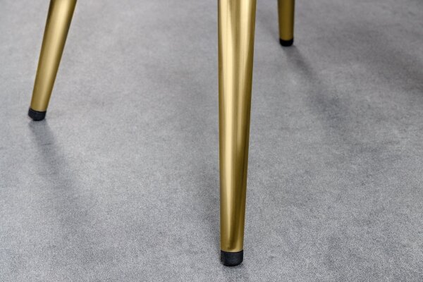 Tabouret de bar réglable en hauteur métal doré noir