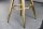 Tabouret de bar réglable en hauteur métal doré noir