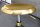 Tabouret de bar réglable en hauteur métal doré noir
