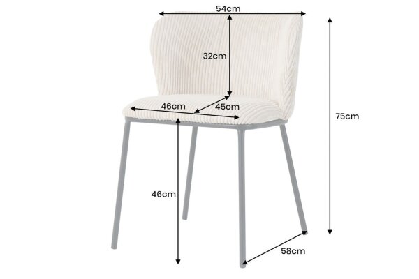 Chaise de salle à manger Cordon Métal Rose Noir sans accoudoirs