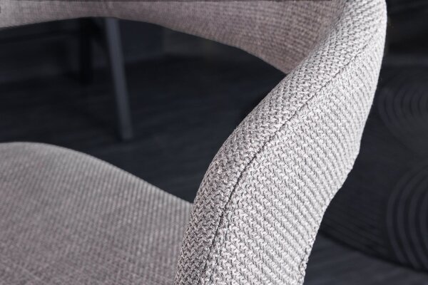 Chaise de comptoir avec dossier réglable en hauteur Tissu Placage bois Métal