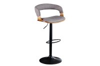Chaise de comptoir avec dossier r&eacute;glable en...