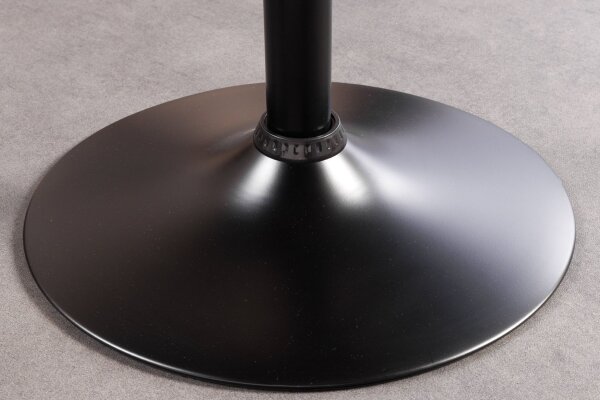 Chaise de bar simili-cuir plaqué bois métal noir réglable en hauteur