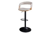 Tabouret de bar réglable en hauteur Tissu...