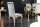 Chaise de salle à manger velours inox design baroque gris or