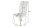 Chaise de salle à manger velours inox design baroque gris or