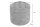 Pouf velours métal avec espace de rangement Ø 50 cm Gris foncé