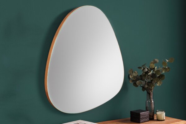 miroir mural cadre en bois H : 72 cm grand fait main pièce unique