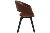 Chaise de salle à manger tissu métal avec...