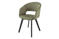 Chaise de salle à manger Tissu Métal avec...