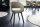 Chaise de salle à manger Tissu Métal avec accoudoirs Vert Noir