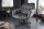 Chaise de bureau Gris Noir sans roulettes réglable en hauteur