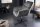 Chaise de bureau Gris Noir sans roulettes réglable en hauteur