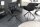 Chaise de bureau cuir métal L : 65 cm sans roulettes noir pivotant