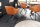 Chaise pivotante cuir métal L : 65 cm sans roulettes en cognac noir