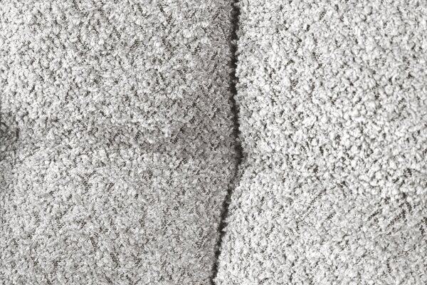 Chaise de bureau sans roulettes Gris Noir Bouclé Métal Rétro