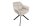 Chaise de bureau sans roulettes Crème Beige Noir Tissu Métal Rétro