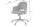 Chaise de bureau jaune noir velours métal réglable en hauteur