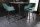 Chaise de bar noir or en velours métal rétro design