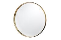 miroir mural métal cadre rond Ø 50 cm en or...
