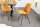 Chaise de salle à manger Cordon Métal sans accoudoirs en jaune noir