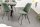 Chaise de salle à manger sans accoudoirs Velours côtelé métal vert noir